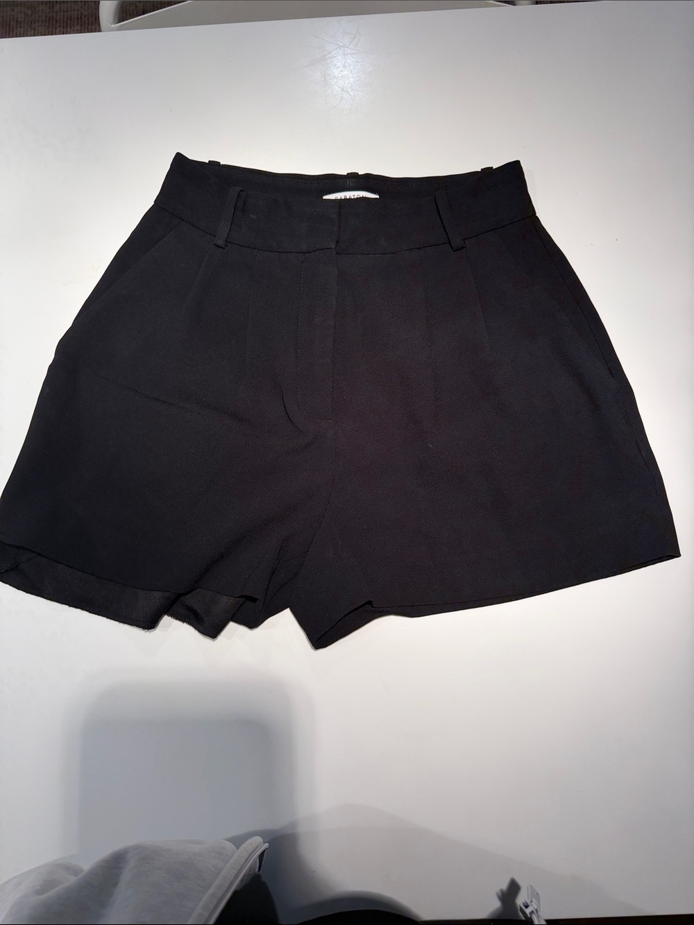 Babaton Black High-Waist Tailored Shorts